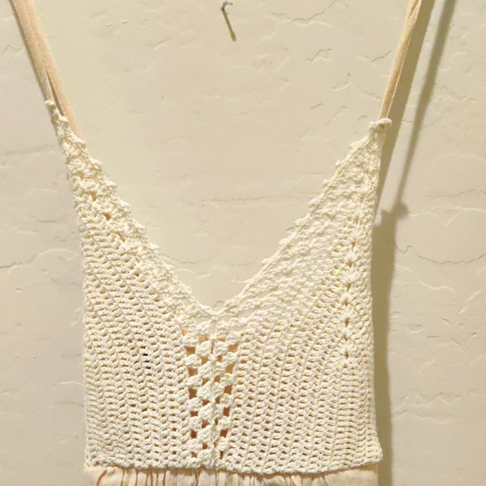 Boho Maxi Crochet Crochet Top Dress